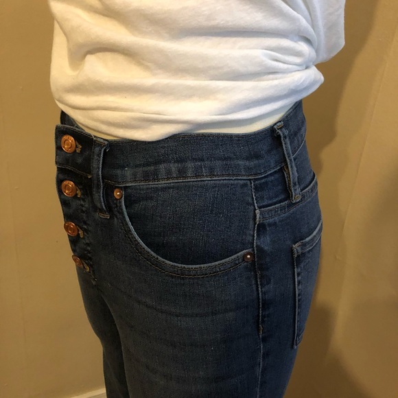 J.Crew 10" High-Rise Toothpick Button Front Jeans - Picture 4 of 7